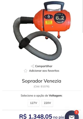 Soprador venezia turbo 2.6 220w