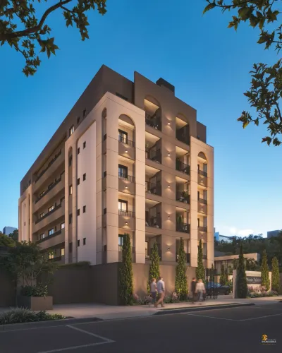 Apartamento à venda na Glória, Joinville-SC: 1 quarto, 1 banheiro, 24,32 m² de área. Aprov