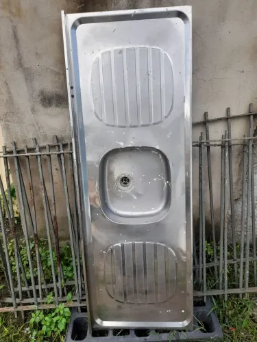 Pia de Aço largura 54. Altura  1.50