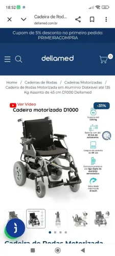 Cadeira roda motorizada