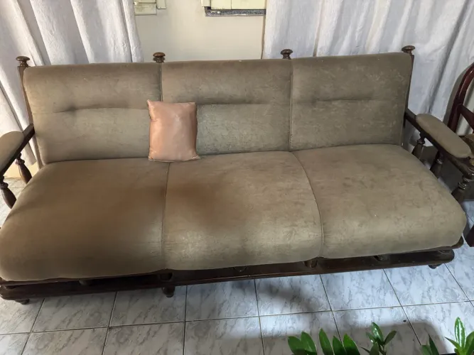 Conjunto Sala Madeira Canela Maciça