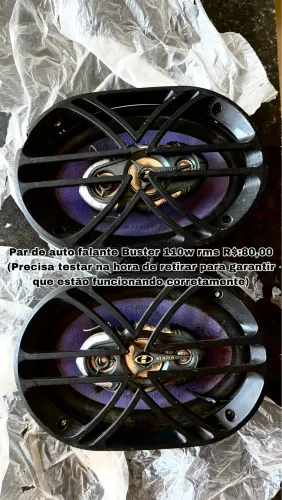 Par de auto falante Buster 110w rms (Precisa testar)