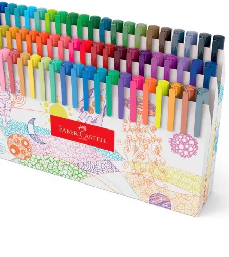 Caneta Fin Pen Colors 0.4mm 60 cores Faber