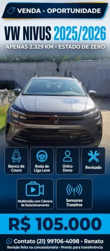 Volkswagen Nivus Sense 1.0 200 TSI Flex Aut. 2026