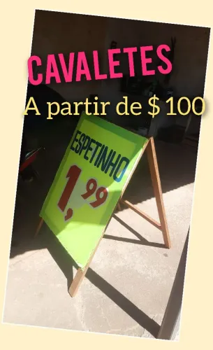 Cavaletes, faixas e pinturas em geral