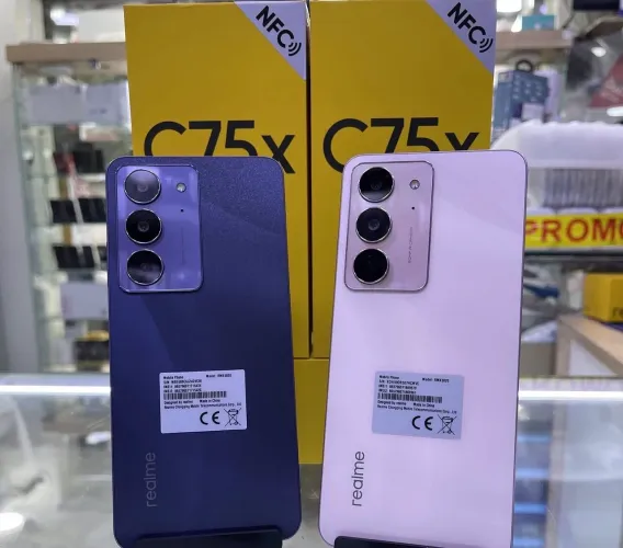 Celular Realme c75x 08/256 Azul Rosa Novo Entregamos Grátis Garantia Novo Lacrado 