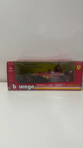 Fórmula 1 Ferrari Leclerc  1:18 Burago Vermelho