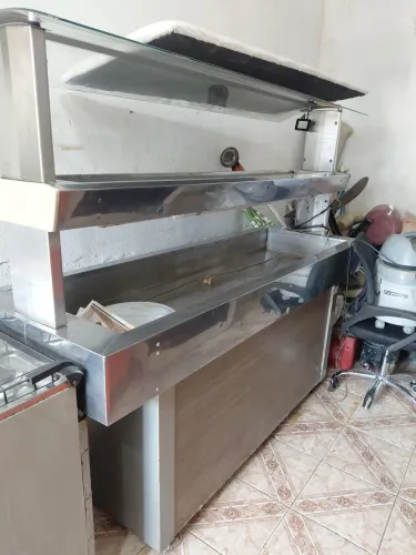 ? BALCÃO SELF SERVICE EM AÇO INOX - OPORTUNIDADE! ?