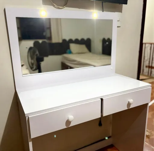 Penteadeira Camarim Completa com Espelho e Iluminação