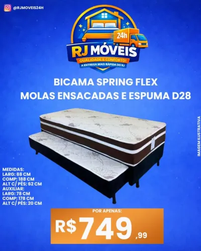 Bicama box molas ensacadas D28