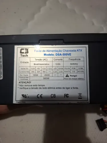 Fonte de Alimentação 500w