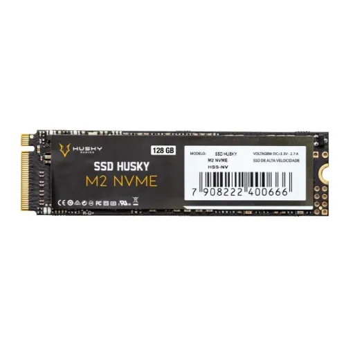 SSD Husky Gaming, 128GB, M.2 NVMe, Leitura: 1300MB/s e