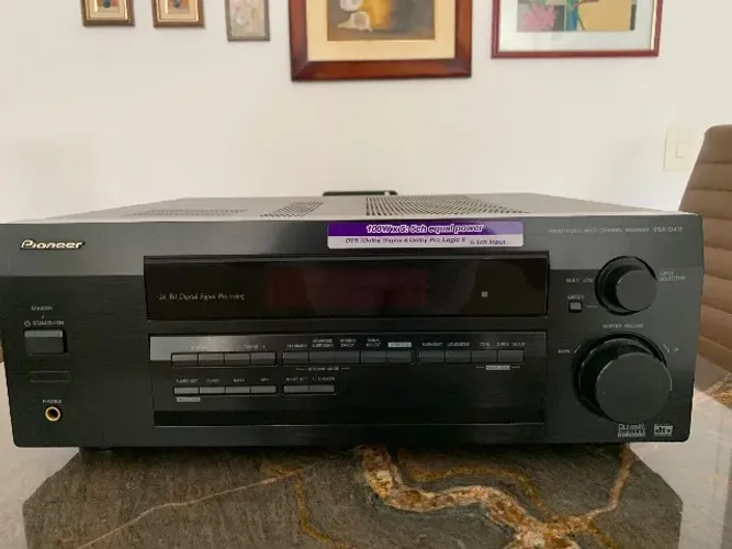 Home Theater Pioneer VSX-D411 com controle