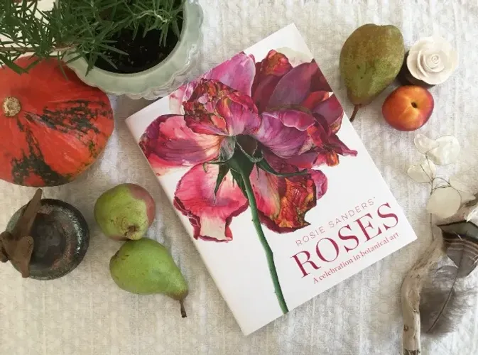 Livro de Mesa Botânico Fotografia Rosas - Roses Rosie Sanders - Importado - Em inglês