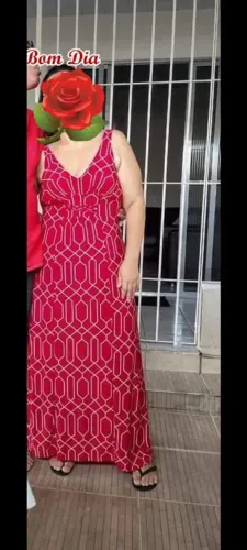 Vestido longo Handara veste do 42 ao 46 