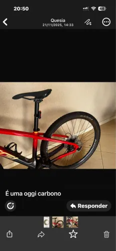 Bicicleta Oggi Carbono TAM 15 Aro 29