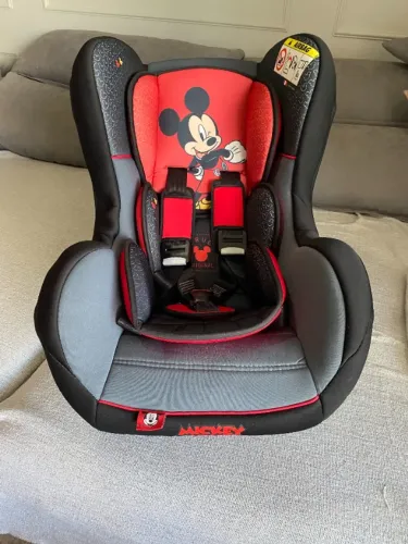 Cadeira para Auto Mickey Disney Cosmo SP Team Tex 0 a 25 kg - Excelente Estado