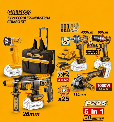 Kit de ferramentas INGCO 5 em 1