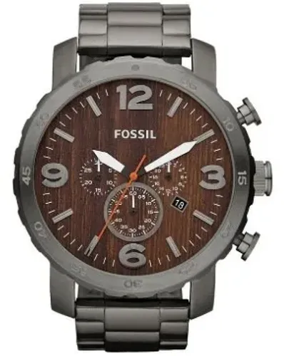 Fossil - JR 1355 - Relógio de pulso masculino com caixa e pulseira em aço no tom grafite