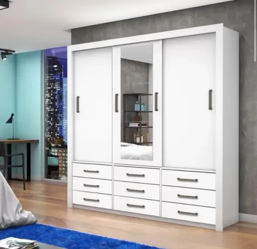 Roupeiro Branco Organizado 191