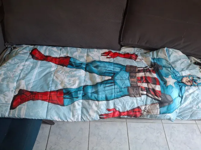 Cobertor menino Saco de dormir capitao america  edredon 