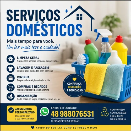 Serviços domésticos/Diarista