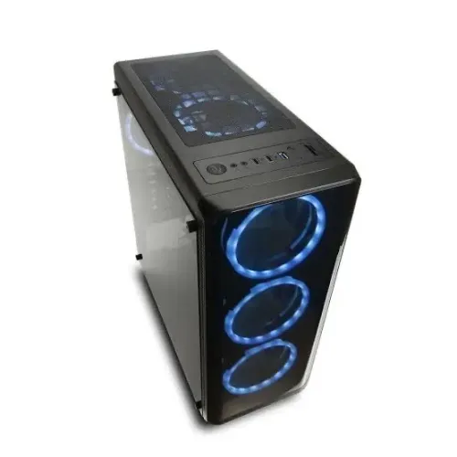 Gabinete Gamer com tampa de vidro