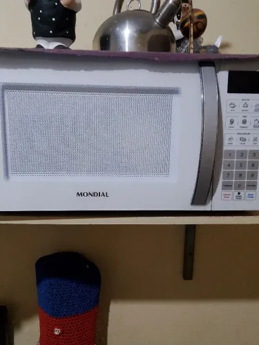 Microondas mundial 34l semi-novo
