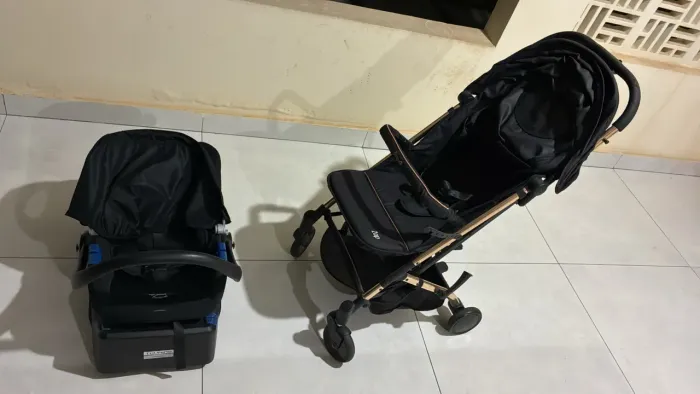 Kit Burigotto Zap (carrinho + bebê conforto e suporte de cadeirinha)