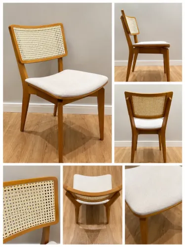 2 Cadeiras Tok&Stok Ares | Designer Bruno Faucz | Palhinha Natural
