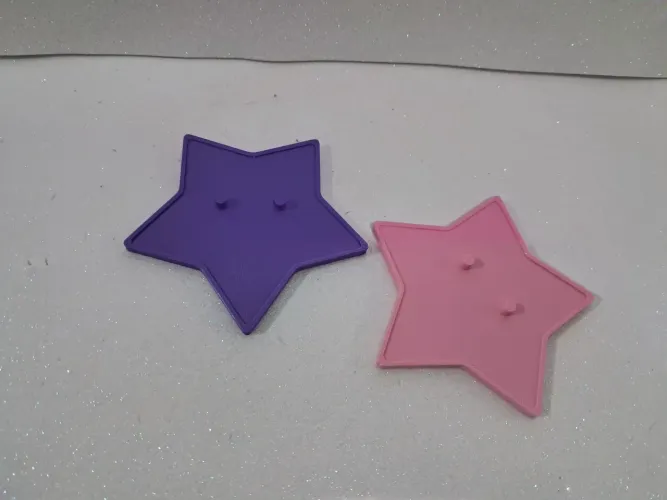 Kit 2 suportes para Boneca Bratz Impressão 3D Estrela