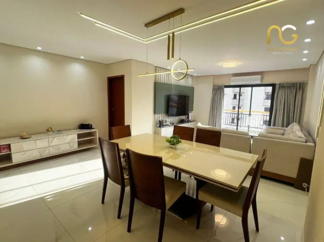 Apartamento com 3 dormitórios à venda, 140 m² por R$ 862.000,00 - Canto do Forte - Praia G