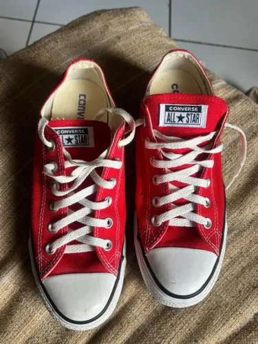 Tênis All Star Original - Plataforma Vermelho 38 (Usado uma vez)
