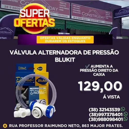 Válvula Alternadora de Pressão para Caixa D'água.