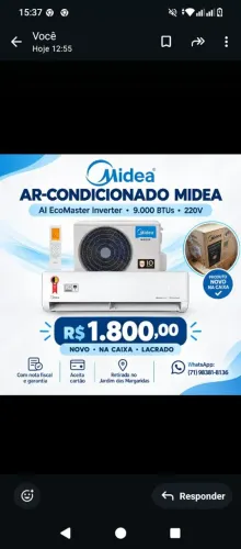 Ar condicionado novo