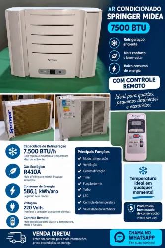 Vendo ar condicionado seminovo