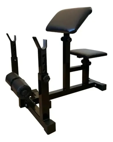 Extensor Lombar + Banco Scott C/regulagem 2x1 -fitness Prado
