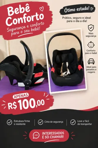 Bebe conforto Burigotto, R$100,00