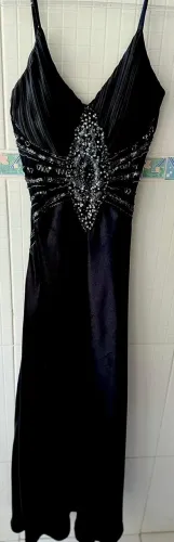 Vestido Longo Preto - Tamanho 36/38