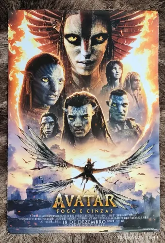 Pôster/cartaz oficial de cinema:Avatar-Fogo e Cinzas