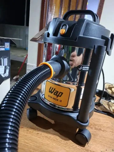 Aspirador água e pó Wap barril inox 12 litros promoção entrego novo lacrado 