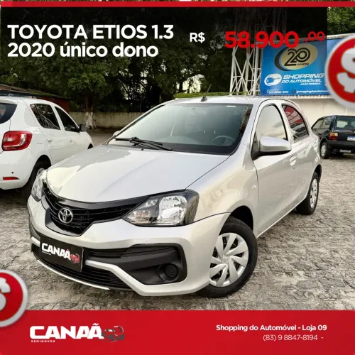 Toyota Etios X 1.3 Flex 16V 5P Mec. 2020