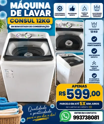 Máquina de lavar Consul 12kilos