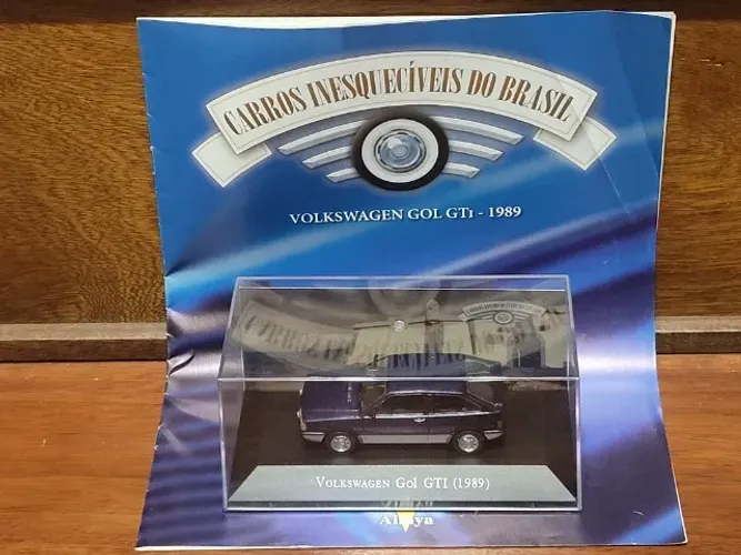 VW Volkswagen Gol GTi 1989 Coleção Carros Inesquecíveis do Brasil Carrinho Miniatura 1/43