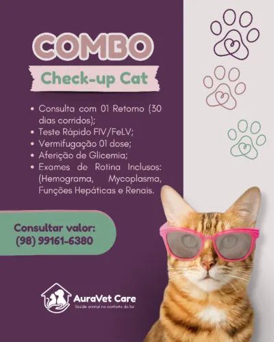 COMBO PET VACINAÇÃO E CONSULTA (VETERINÁRIO A DOMICÍLIO)