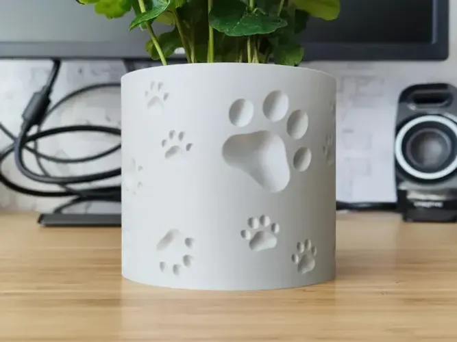 Vaso Decorativo com Patinhas| Porta Objetos Multiuso | Organizador para Banheiro