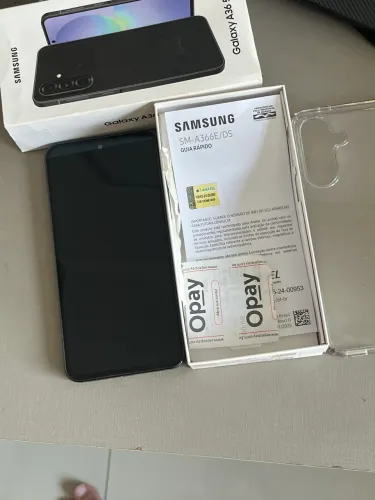 Celular Samsung a 36 5g 128 gb 6 mb capinha vx case transparente