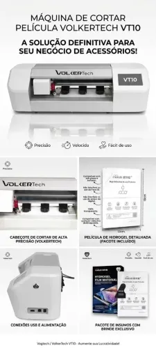Máquina Volkertech / VolkerTech VT10 para Películas de Celular (Oportunidade)