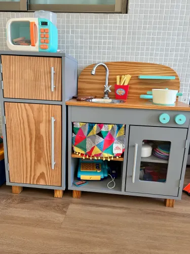 Mini Cozinha em Madeira Marca Ateliê Materno