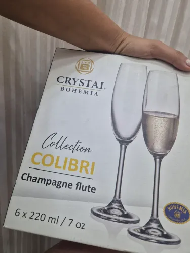 Kit taça crystal Bohemia
